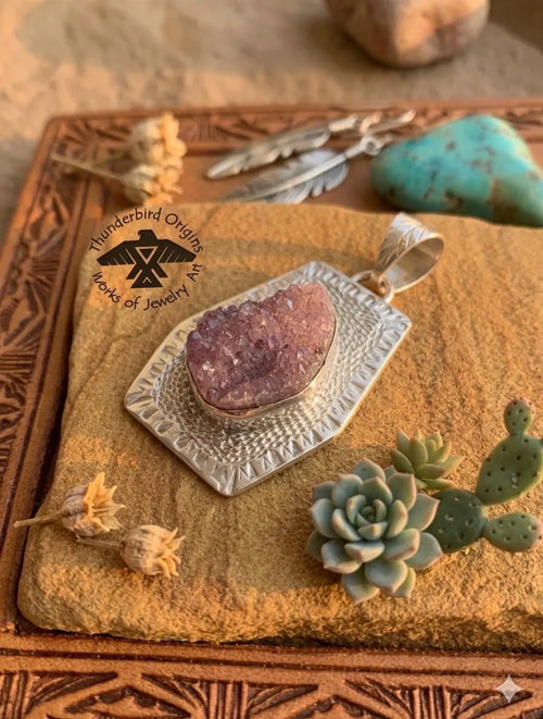 Amethyst & Sterling Silver Pendant-In Stock!